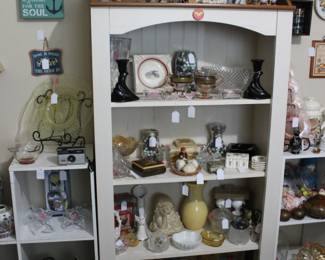 Haeger, Paden City WV, Marble King marbles, West German pottery, crystal, animal figurines, candy dishes, ashtrays, etc.