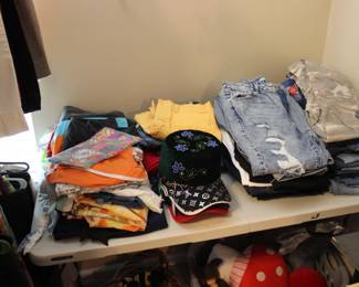 Women's pants, jeans, hats