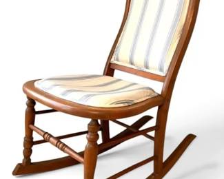 Antique Rocking Upholstered Chair