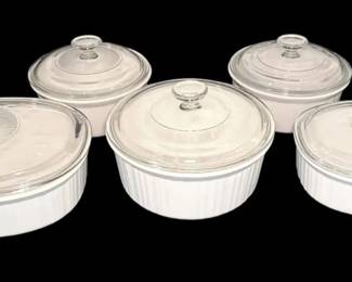 Corning Ware Ceramic Lidded Dishes