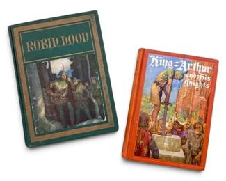 First Edition Robin Hood 1917 King Arthur And His Knights 1927 Books