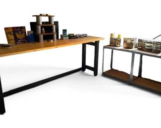 Wood Workbench W Mystery Hardware