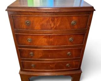 Reprodux Bow Front Wood Chest