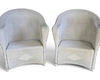 White Wicker Chairs