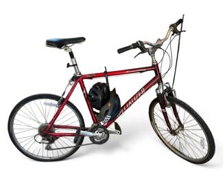 Red Specialized Expedition Bike With Helmet Pair