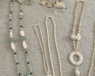 Jade and bone jewelry