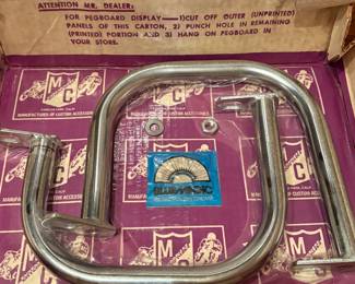 Motorcycle skid bars and lots of oem parts for Subaru WRX 