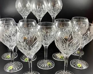 Set Of 12 Waterford Crystal Eve Wine Glasses