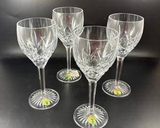 Set Of Four Waterford Crystal Ryan Wine Glasses