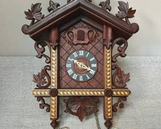 Black Forest Railway House Cuckoo Clock by Hubert Herr