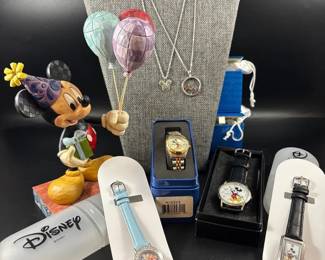 Disney Mickey Mouse and Cinderella Jewelry And Figurine