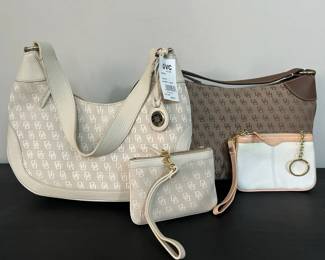 Dooney  Bourke Signature Medium Hobo, Signature Small Wristlet, Signature Zipper Sac,  Wristlet