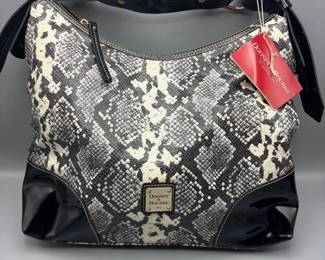 Dooney  Bourke Python Embossed Leather Medium Nikki Bag