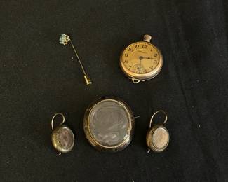 Victorian Style Jewelry Gold Filled Pocket Watch