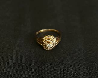 14KP Plum Gold Ring