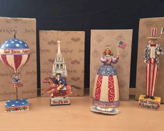 4 Jim Shore 4th Of July Figurines