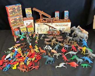 Elastolin, MPC Plastics, Britains Soldiers Miniatures Lot