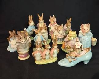 Beswick and Royal Albert Porcelain Beatrix Potter Figurines