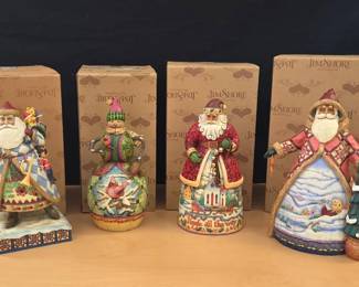4 Jim Shore Heartwood Creek Christmas Figurines