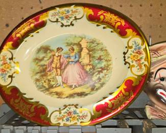 vintage Daher Decorated Ware metal tin tray made in England