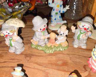 Enesco Li'l Vagabond hobo clown figurines