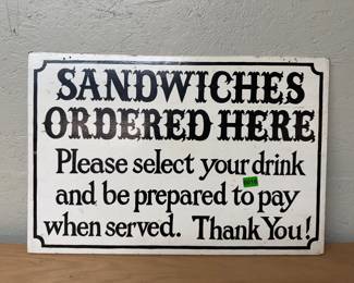 sandwiches sign
