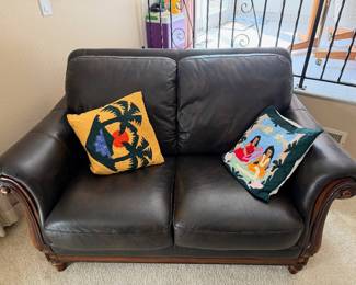 Leather Loveseat