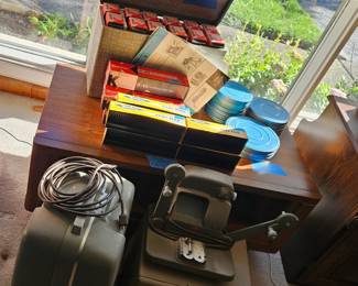 8mm and slide projector. Screen available also.
