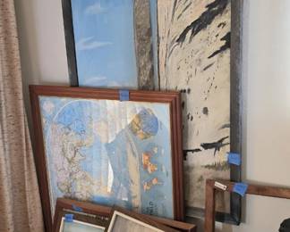 Large asstmt of paintings, etc.