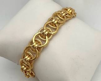 Moda al Massimo 18K Over Bronze Cable Bracelet