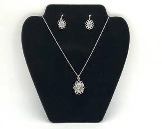 Forget-Me-Not Necklace and Earring Set