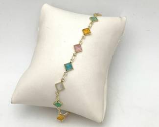 Multi-Stone Anklet