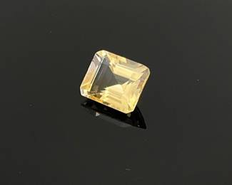 Large Emerald Cut Citrine