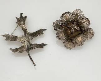 Silver Brooches