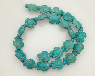 Howlite Turtle Beads