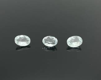 Oval Cut Aquamarine Gemstones