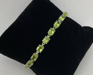 Peridot Tennis Bracelet