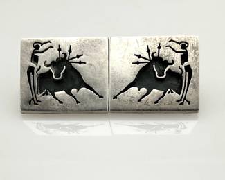 Taxco Pedro Romero Sterling Silver Cufflinks