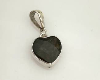Labradorite and Silver Pendant