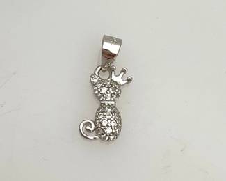 Silver Cat Pendant