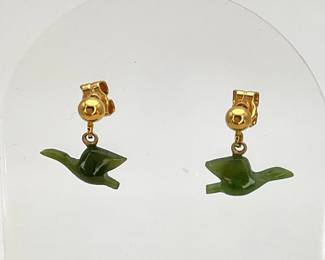 Jade Bird Earrings