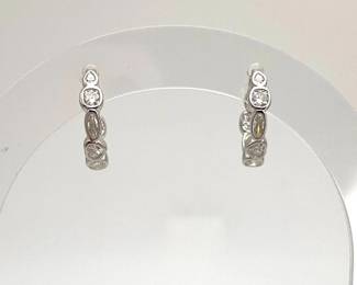 Sterling Silver Moissanite Earrings