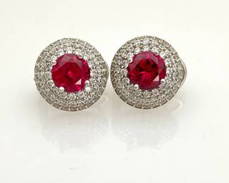 Sterling Silver CZ Earrings
