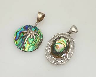Abalone Silver Pendants
