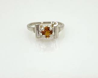 Sterling Silver Citrine Ring