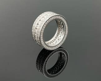 Moissanite Multi Row Ring
