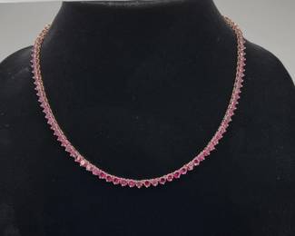 Purple Tourmaline Necklace