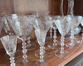 Stemware And Glass Pitcher