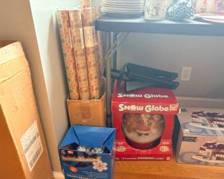 Christmas decorations and gift wrap