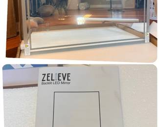 ZELOEVE backlit LED mirror. New in the box